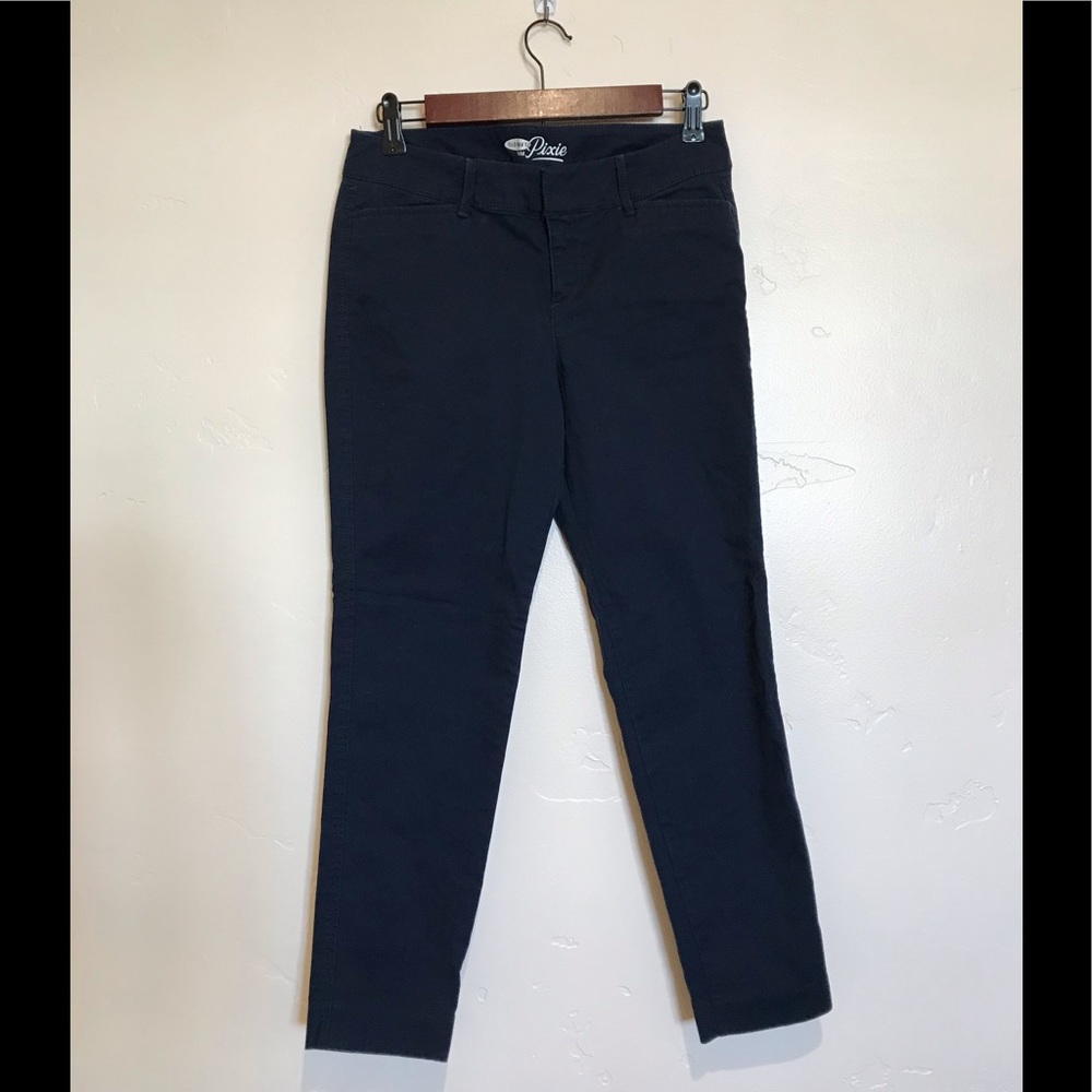 Navy blue ankle pants